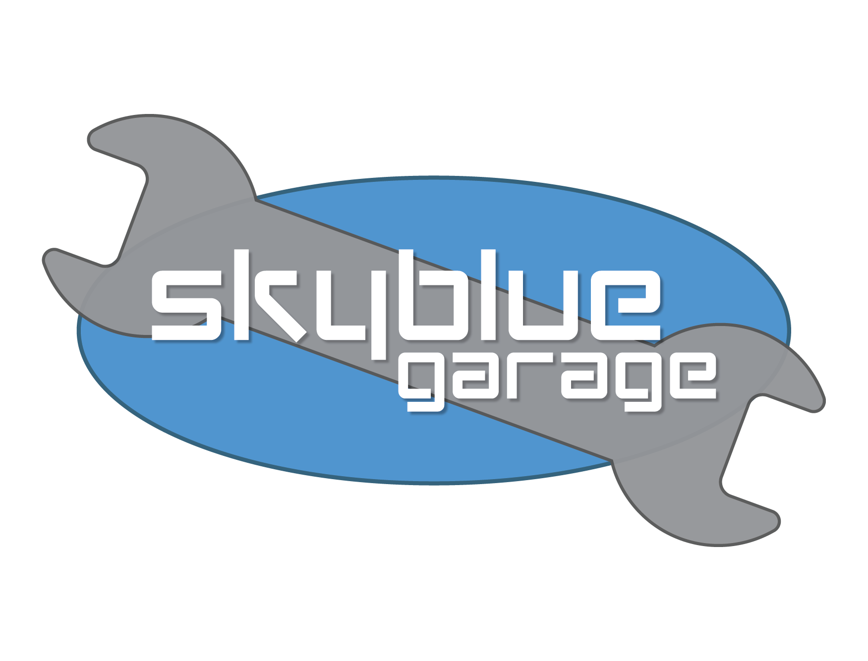 Sky Blue Garage